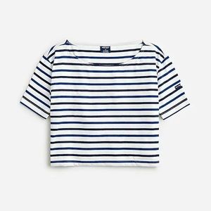 Saint James® X J.Crew cropped boatneck T-shirt size small